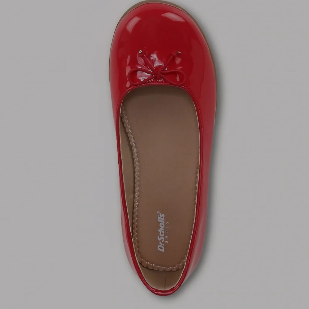 Dr. Scholls Red Patent Leather‎ Ballet Flats